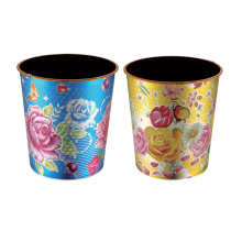 Plastic Fashion Design Printed Garbage Bin (HL-802)